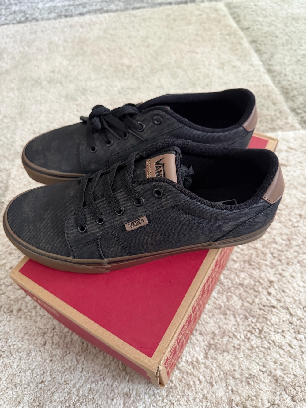 NWT Vans Bishop Waxed Denim Black/Gum Men’s Size 10.5 NEW - Picture 3 of 6
